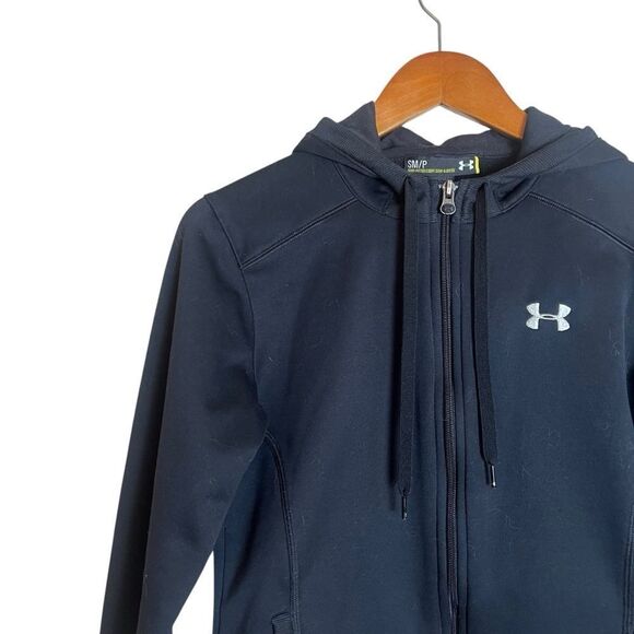 Under Armour black fleece full zip sweater - Picture 2 of 7